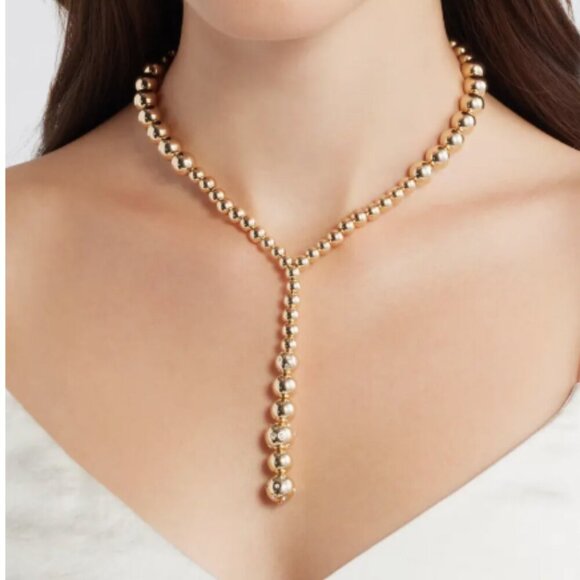 Nordstrom gold beaded necklace - Picture 1 of 4